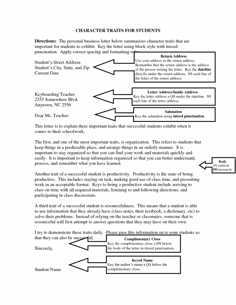 Business Letter Spacing Rules Scrumps