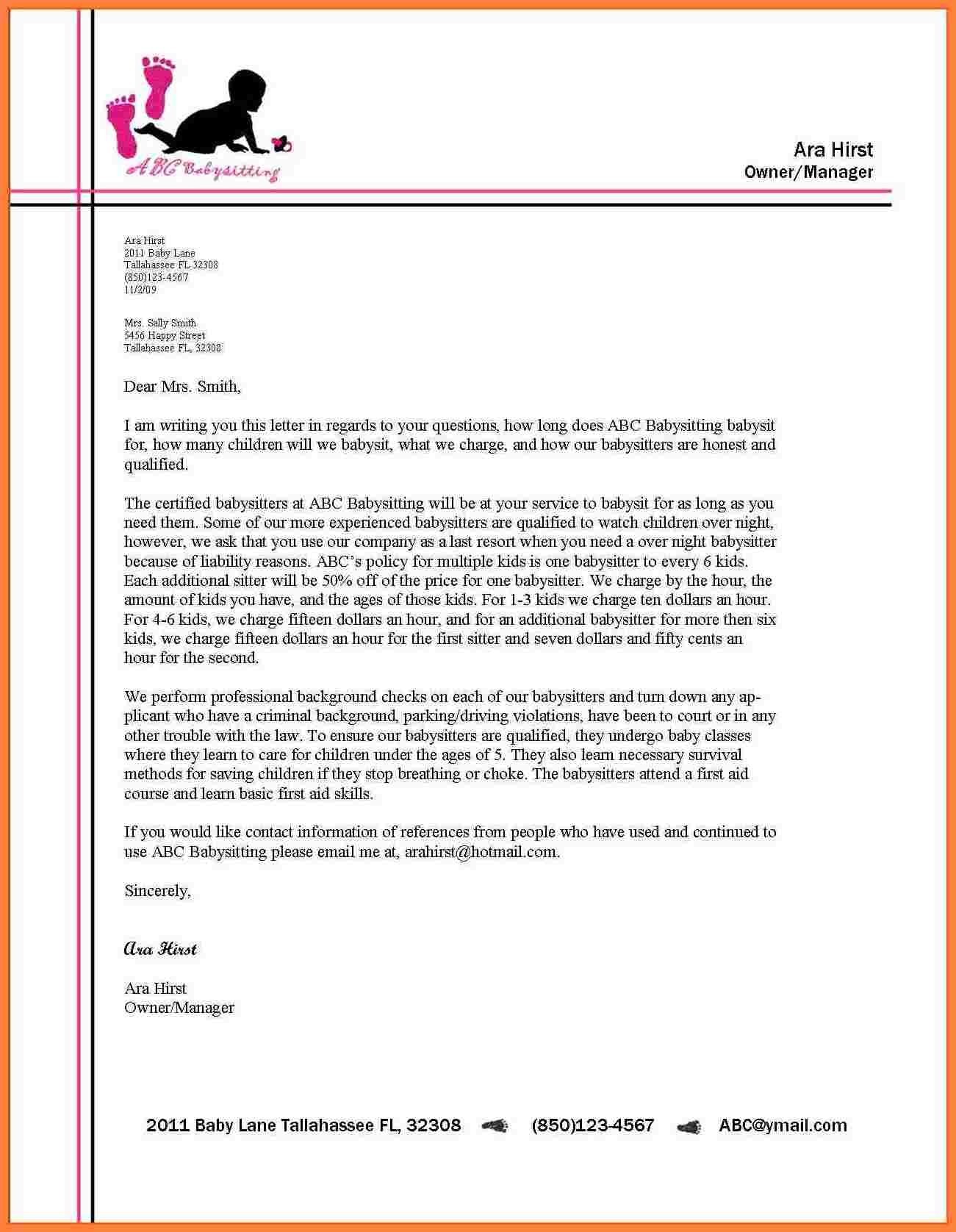 business letter on letterhead Muck.greenidesign.co
