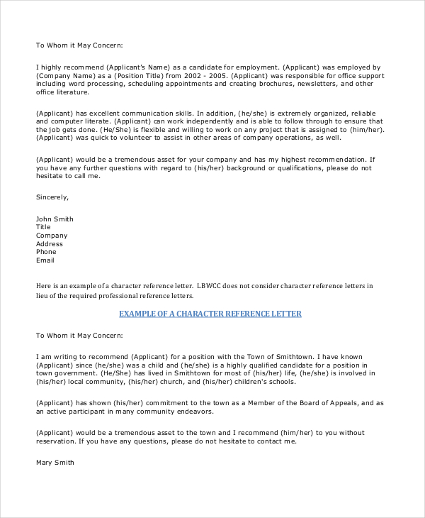10+ Sample Business Reference Letter Templates PDF, DOC | Free 