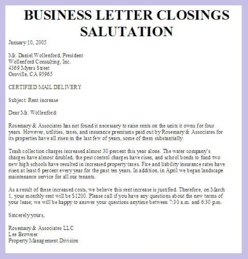 Closing Salutation For Business Letter icebergcoworking 