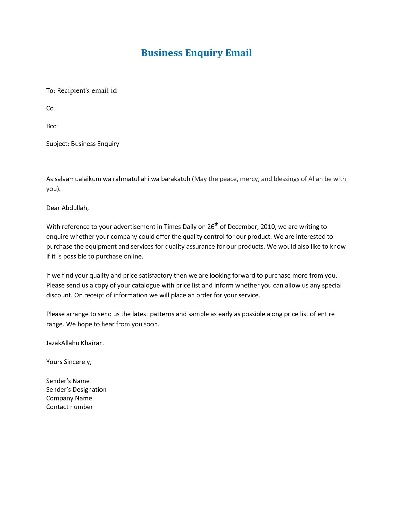 Awesome Collection Of Best Of Email Business Letter format 