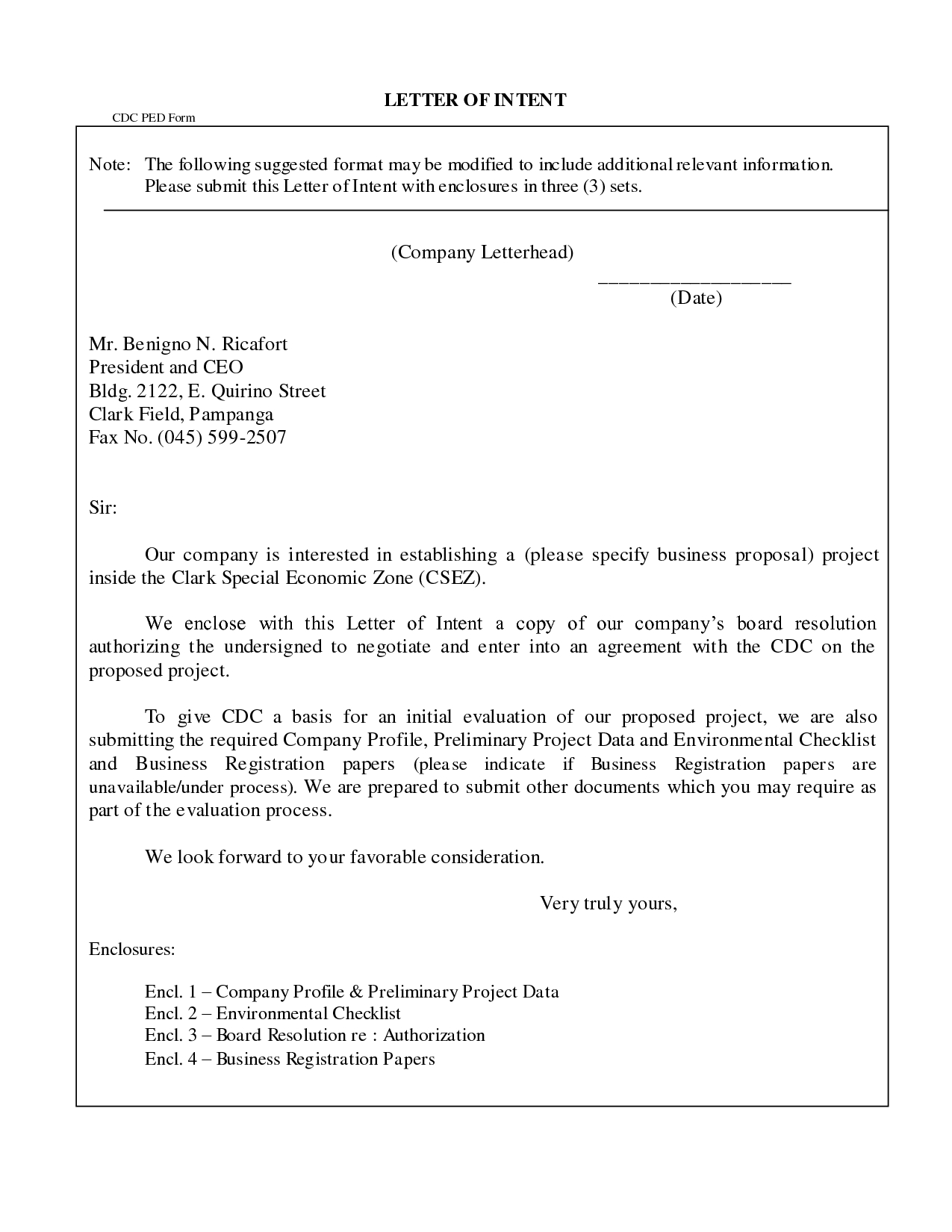 Enclosed Letter Format scrumps