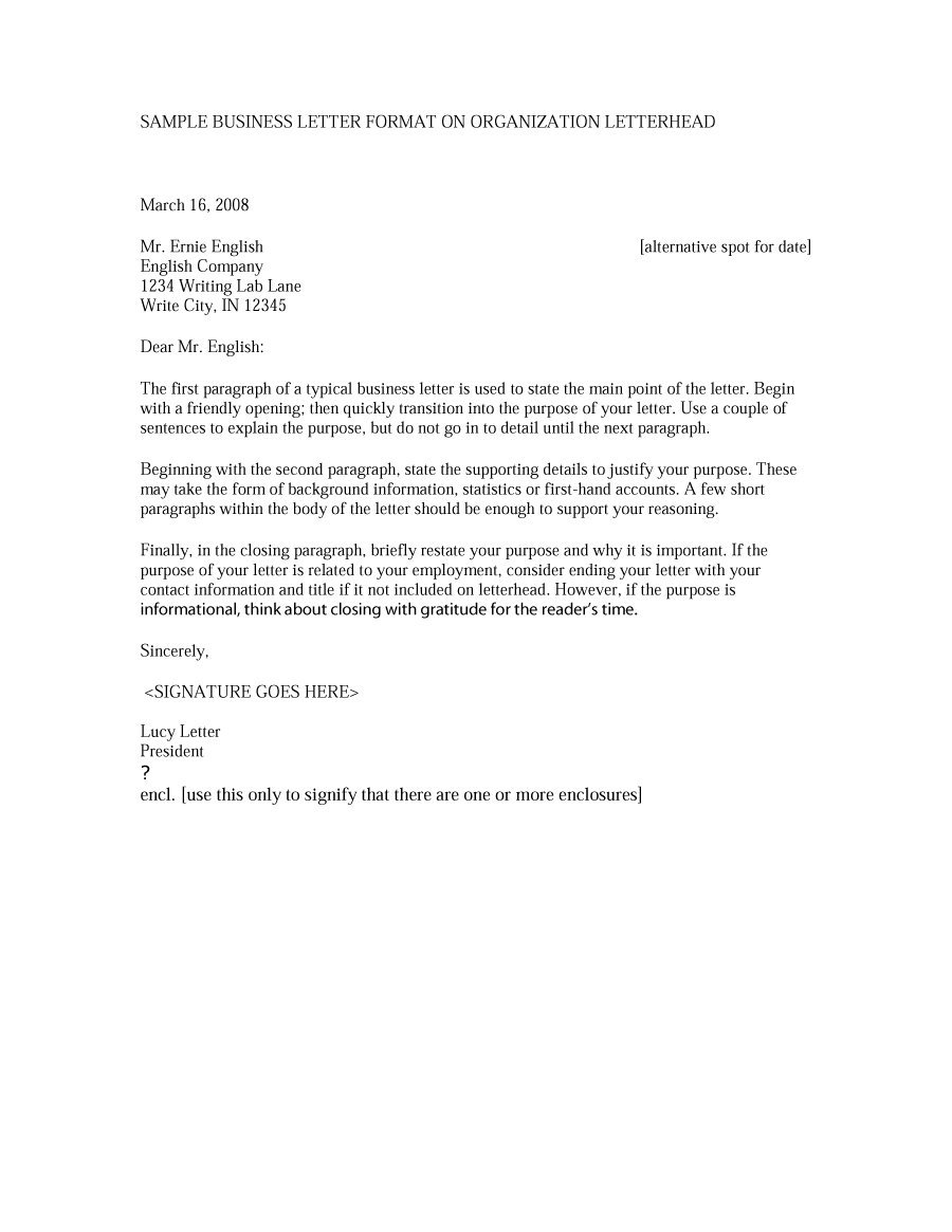 sample of a formal business letter Boat.jeremyeaton.co