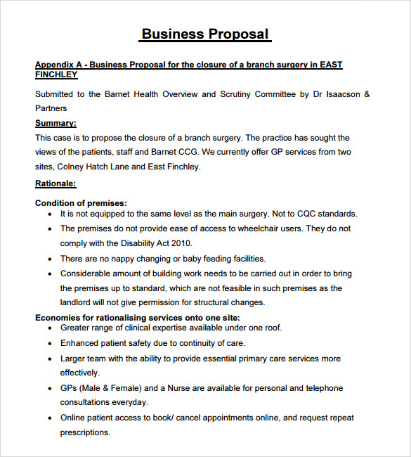 free template for business proposal examples business proposal 