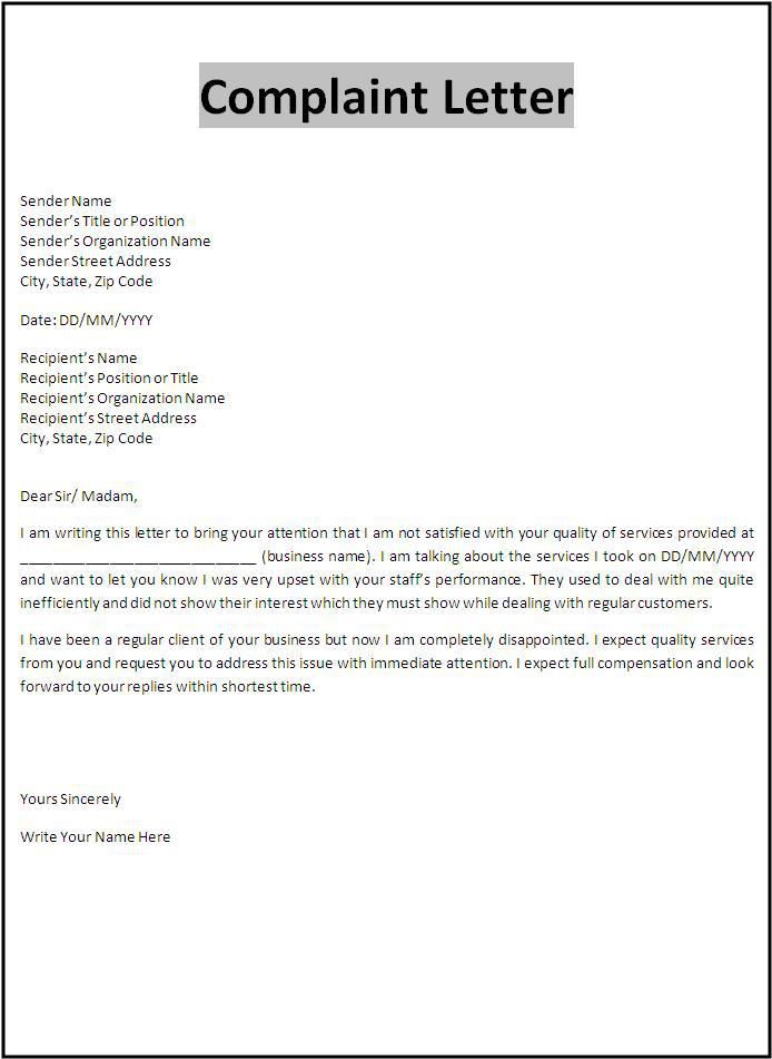 complaint-letter-template-download-free-documents-for-pdf-word-and-excel