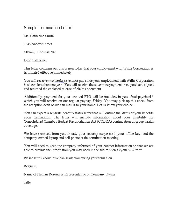 Esc 2024 Termination Letter Sydel Tallou