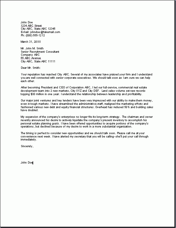 Format Letter To The President / Letter To The President Template