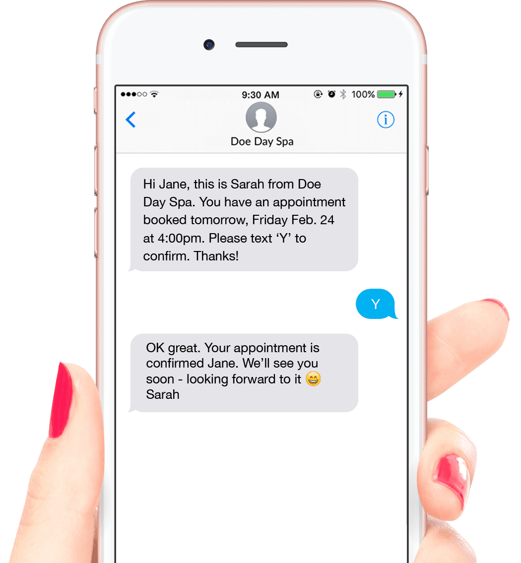 customer service text messaging program