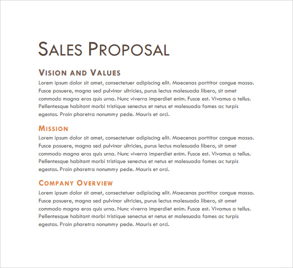 Sales Proposal Letters | scrumps