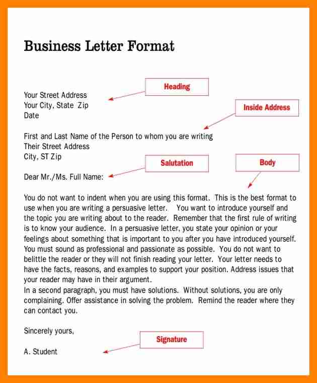 Salutation Letter Example Scrumps