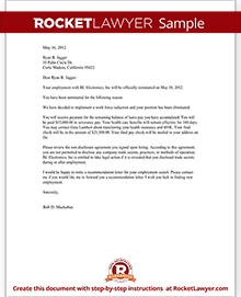 Free Termination Letter Template | Sample Letter of Termination