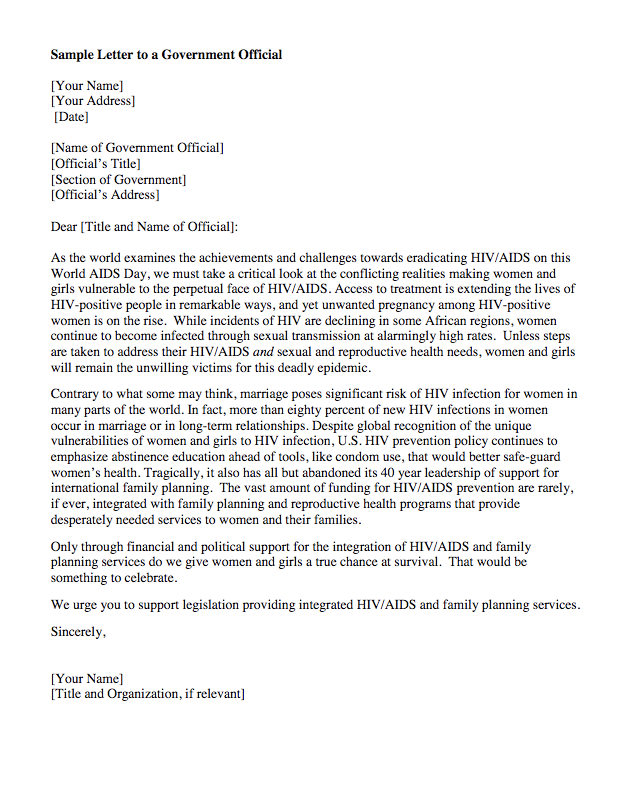 Government Official Letter Sample http://exampleresumecv.