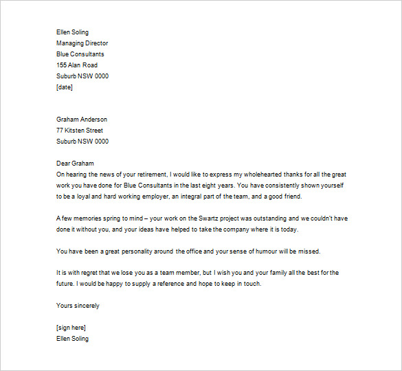 letter to employee Romeo.landinez.co
