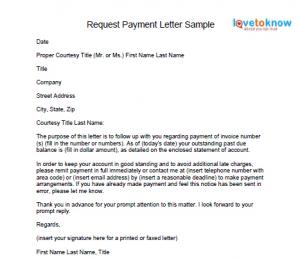 How To Write A Letter Requesting Payment Images Letter Format 