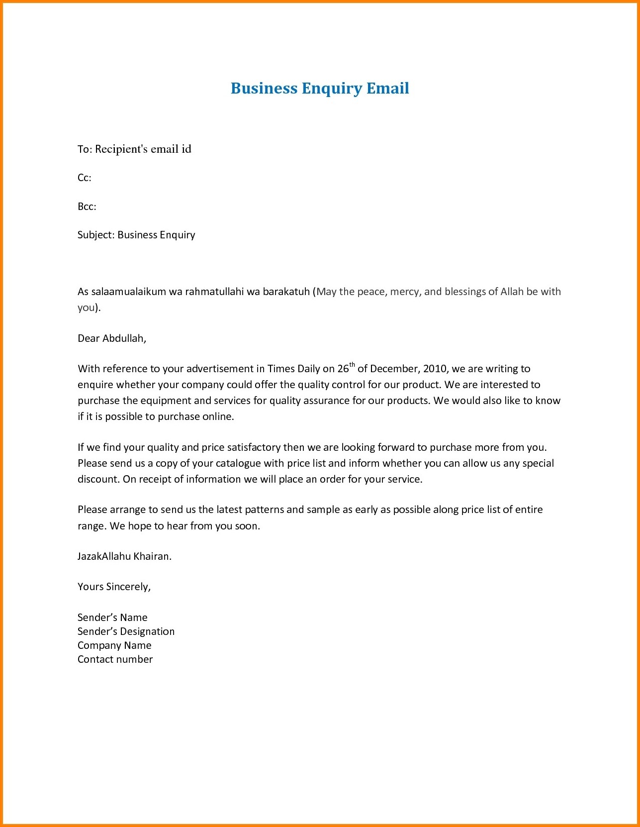 Business Email Format Sample Fresh Business Email Format The Free 