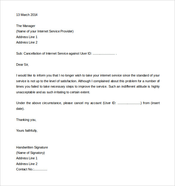 termination letter templates business contracts writing a work 