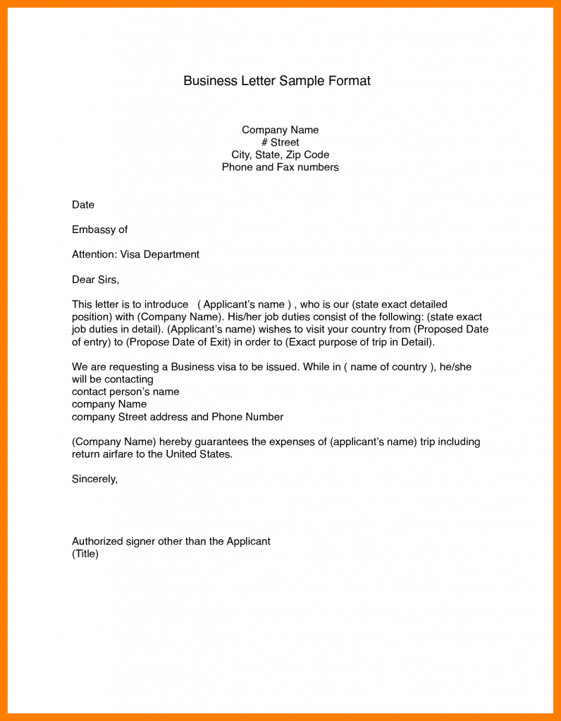 Email Business Letter Format – scrumps