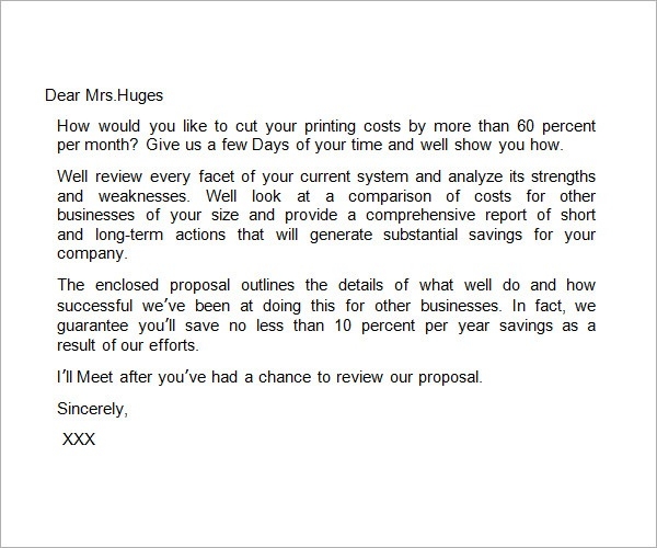 email proposal template 32 sample business proposal letters 