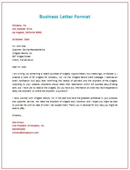 template for business letter Boat.jeremyeaton.co