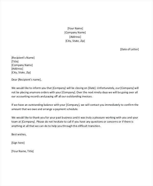Awesome Collection Of Business Letter Closings Stunning 