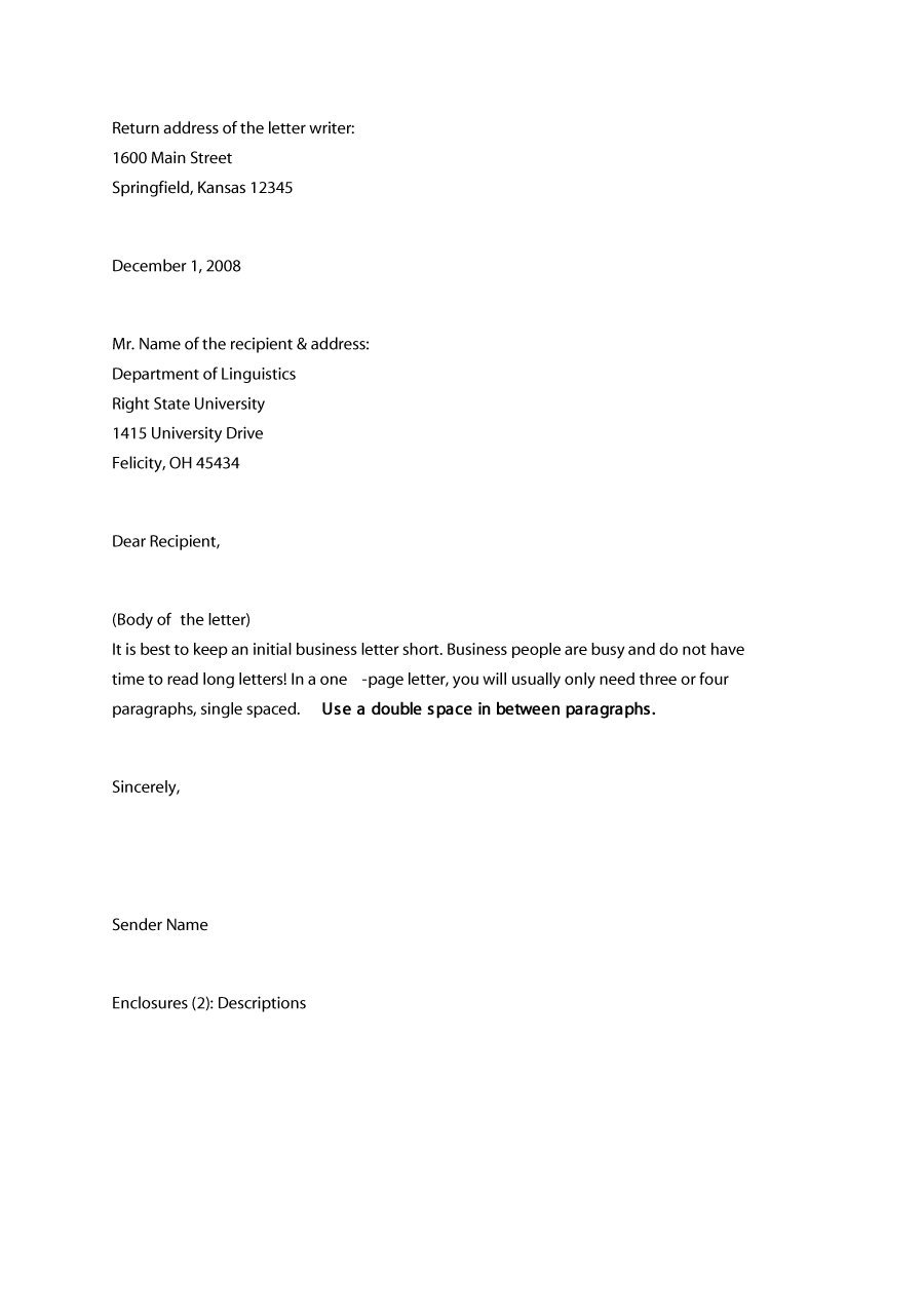 how to write a formal business letter example Boat.jeremyeaton.co