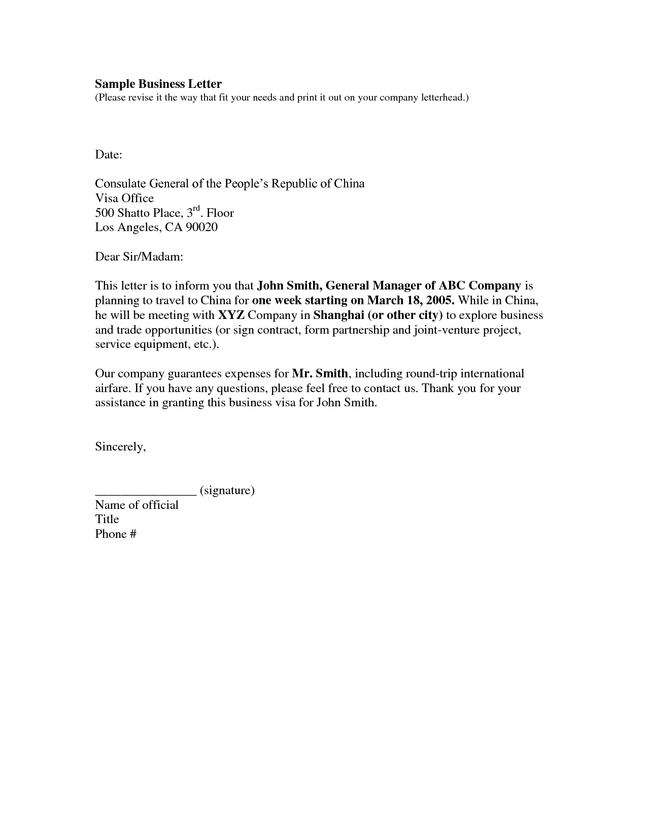 Collection Of solutions Business Letter Samples Free Fancy Example 