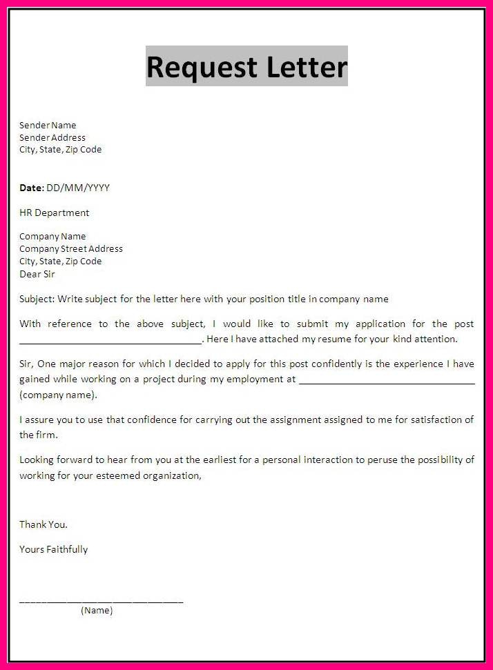 how to write a request letter for internship – my college scout