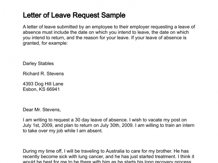 leave request template Gecce.tackletarts.co