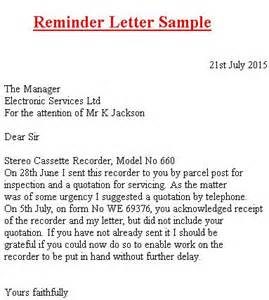 How to write a reminder letter Research paper Academic Writing 