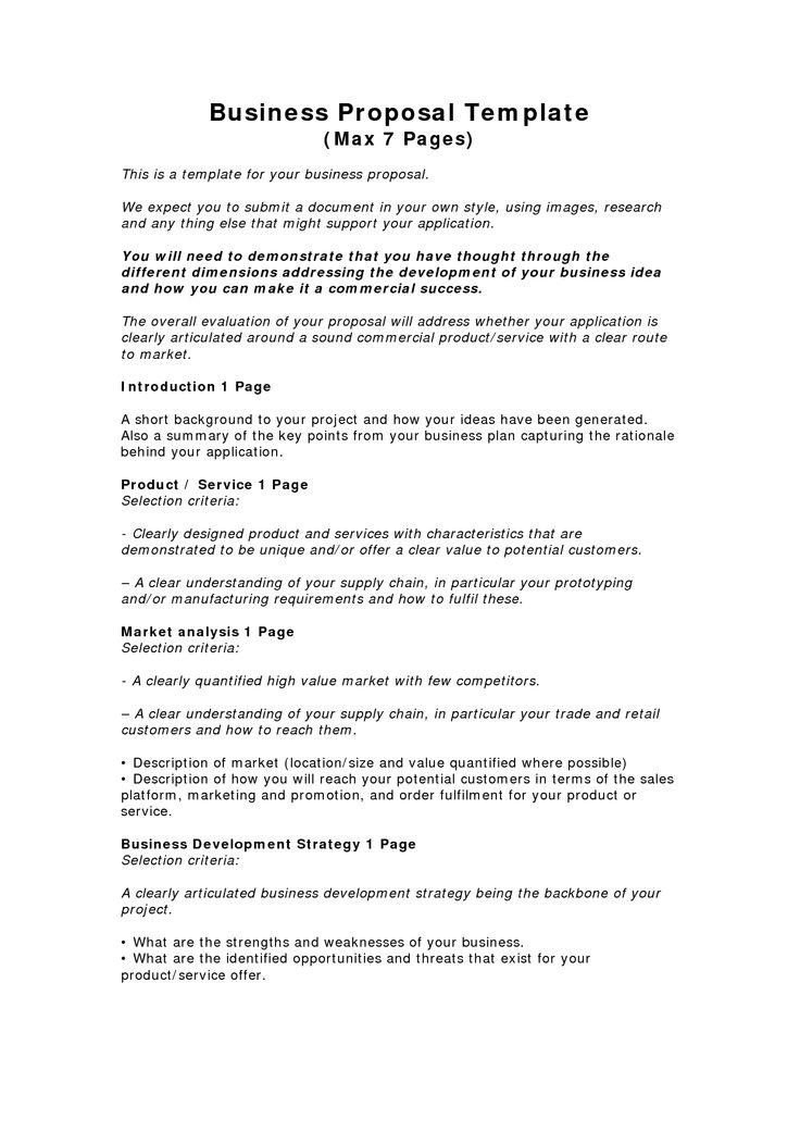 Samples of written business proposals proposal writing template 