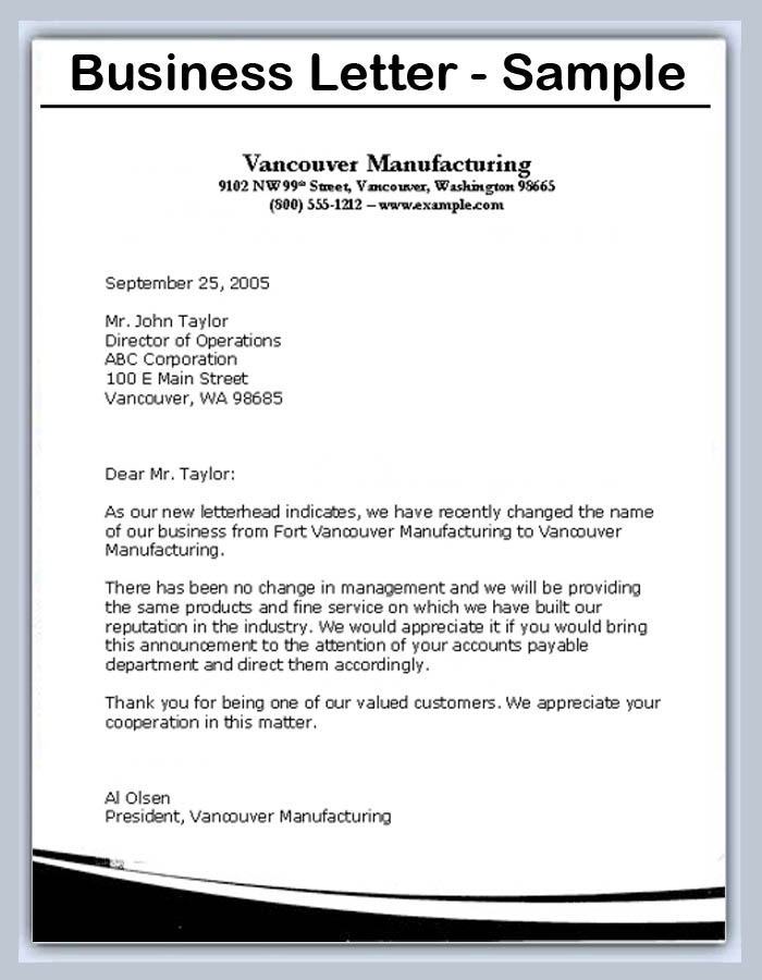 Writing Business Letters How To Write A Business Letter The Best 